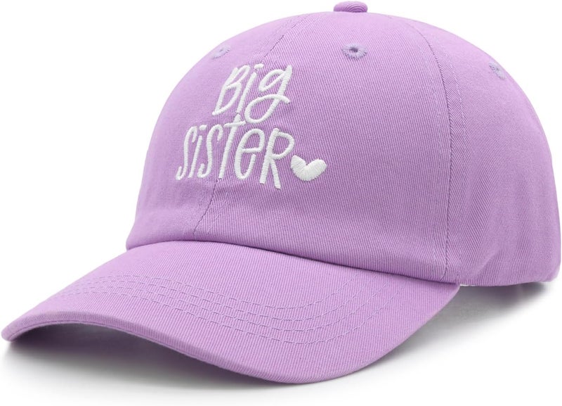 HAFOUXIGM Gift for New Sis Age 2-6, Big Sister Hat for Toddler Girls, Adjustable Embroidered Baseball Cap for Kids - Image 2